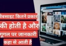 website kitne prakar ki hoti hai | वेबसाइट के कितने प्रकार की होती है website kitne prakar ki hoti hai